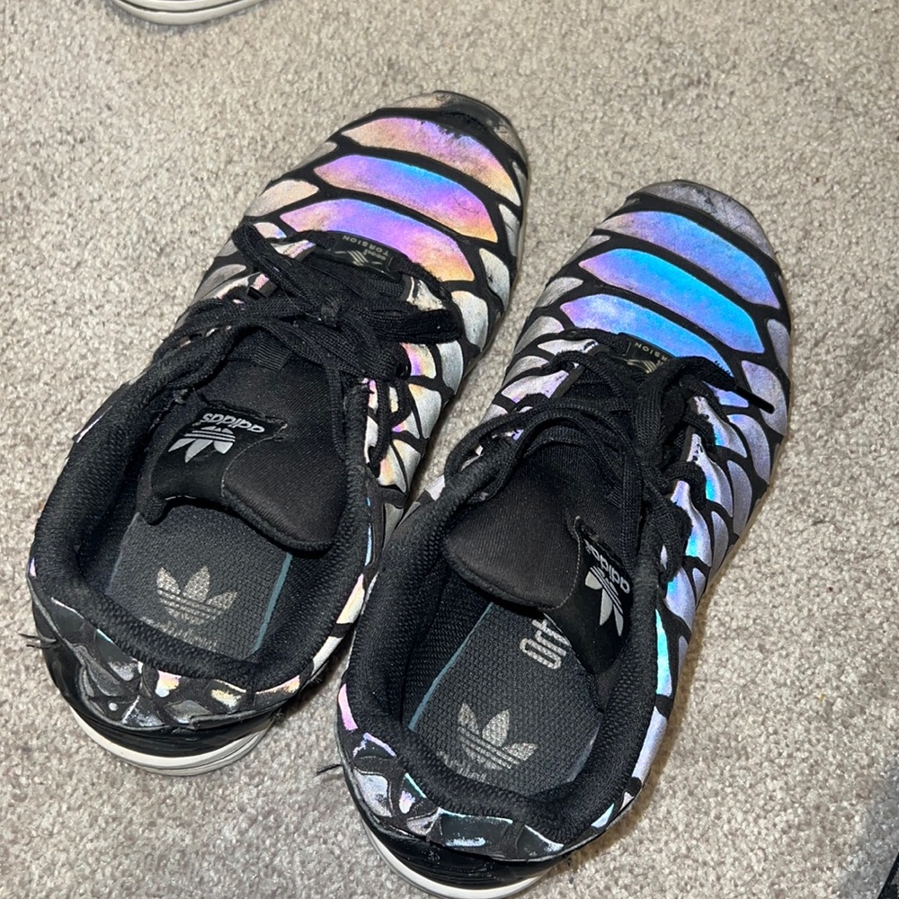 Beat up but unique sneakers